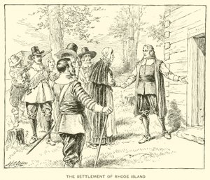 De vestiging van Rhode Island door Henry Alexander (after) Ogden