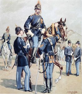 Amerikaanse Cavalerie en Infanterie, volledige dress