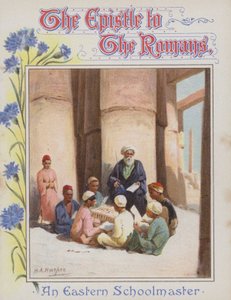 Een oosterse schoolmeester (chromolitho) door Henry Andrew Harper