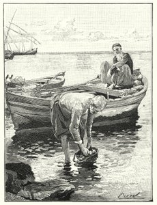 Vissers aan het Meer van Tiberias door Henry Andrew Harper