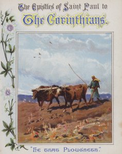 Hij die ploegt (chromolitho) door Henry Andrew Harper