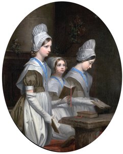 Wij loven U, o Heer, 1850 door Henry Barraud