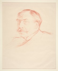 Portret van Mirbeau door Henry Bataille