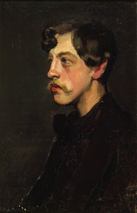 Portret van de dichter Camille Mauclair 1872-1945, ca. 1895 door Henry Bataille
