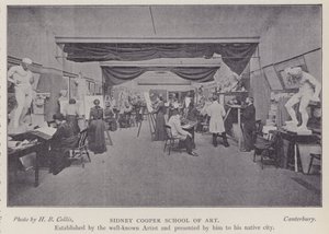 Sidney Cooper School of Art, Canterbury, Kent (zwart-wit foto) door Henry Beauchamp Collis