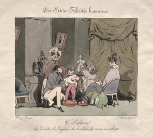 Kleine menselijke gelukzaligheden: Kindertijd door Henry Bonaventure Monnier