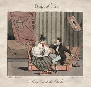 Parijse gelegenheden: Het compliment van de studenten door Henry Bonaventure Monnier