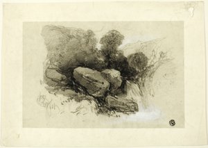 Rotsachtige scène door Henry Bright