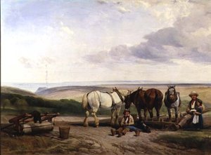 De Zuidkant van de Vale of Ecclesborne, nabij Hastings, East Sussex
