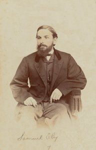 Carte-de-visite portret van Samuel Ely, 1862-1869