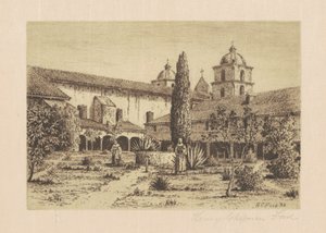 Tuin, Missie Santa Barbara, 1888