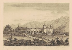 Missie Santa Barbara, 1883 door Henry Chapman Ford