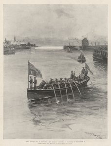 Koning Edward VII in Denemarken, Zijne Majesteit landt in Elsinore op 8 september