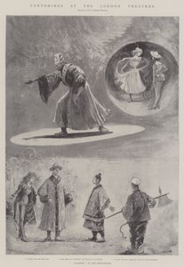 Pantomimes in de Londense Theaters (litho)