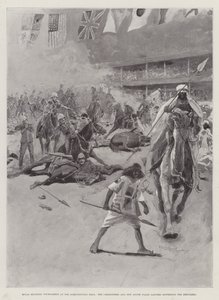 Koninklijk Militair Toernooi in de Landbouwhal, de Karabiniers en New South Wales Lancers verdrijven de Derwisjen