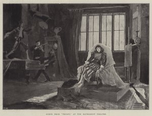 Scène uit Trilby, in het Haymarket Theatre door Henry Charles Seppings Wright