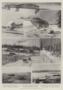 Scènes op de Nieuwe Trans-Siberische Spoorlijn door Henry Charles Seppings Wright