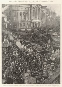 De erkenning van de stad voor de koninklijke koloniale tour door Henry Charles Seppings Wright