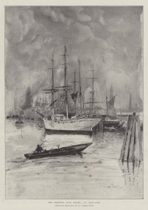 De Hamburgse Dokstaking, een Inactieve Haven door Henry Charles Seppings Wright