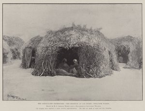 De Somaliland Expeditie, het Ziekenhuis in Las Durie, Isolatie Afdelingen door Henry Charles Seppings Wright