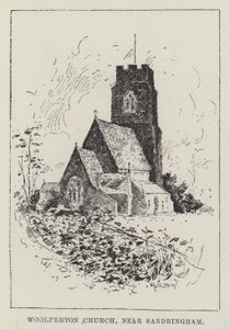 Woolferton Kerk, nabij Sandringham door Henry Charles Seppings Wright