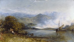 Net Aangekomen met de Sloep (in de Conway Vallei, Noord-Wales) door Henry Clarence Whaite
