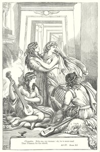 Antonius en Cleopatra (gravure)