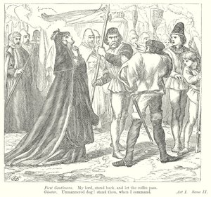 Koning Richard III (gravure) door Henry Courtney (after) Selous