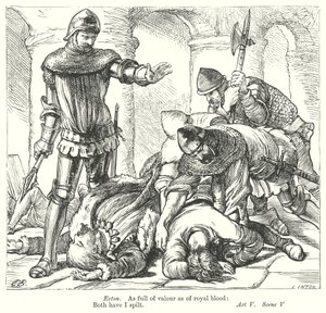 Koning Richard II (gravure) door Henry Courtney (after) Selous