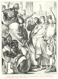 De vurige oven (gravure)