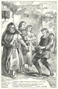 Het verhaal van de winter (gravure) door Henry Courtney (after) Selous