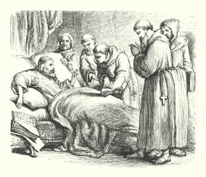 Wycliffe op zijn sterfbed