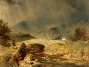 Stormachtig weer bij Ambleside, Cumbria, 1846