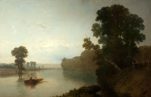 De rivier Trent bij Wilford door Henry Dawson