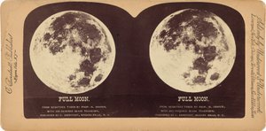 "Volle maan",1860 (foto) door Henry Draper