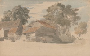 Boerderijgebouwen met Bomen