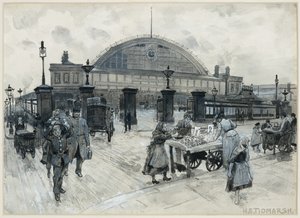 Centraal Station door Henry Edward Tidmarsh