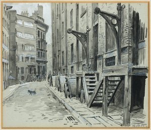 Zaterdagmiddag in de stad door Henry Edward Tidmarsh