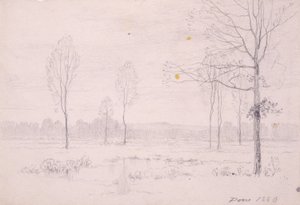 Landschap door Henry Farrer