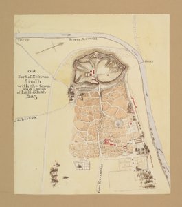 Oude Fort van Sehwan, Sindh door Henry Francis Ainslie