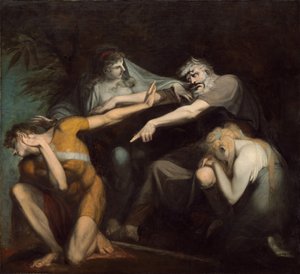 Oedipus vervloekt zijn zoon Polynices