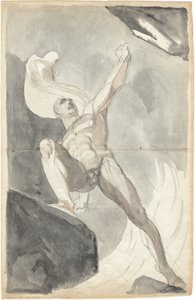 Satan Tart de Krachten van de Hemel door Johann Heinrich Füssli