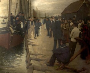 Een missie voor zeelieden, 1891 door Henry Herbert La Thangue