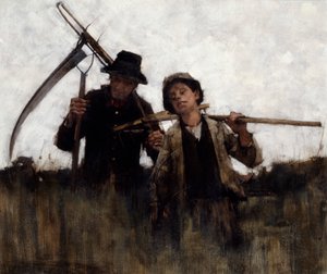 Landarbeiders, 1875-1929 door Henry Herbert La Thangue