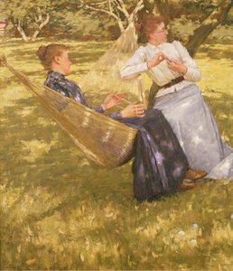 In de boomgaard, 1893 door Henry Herbert La Thangue