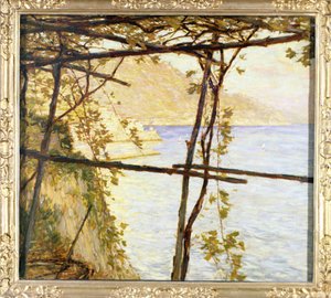 Trellised Wijnstok door Henry Herbert La Thangue