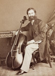 Portret van Alfredo Piatti door Henry Hering