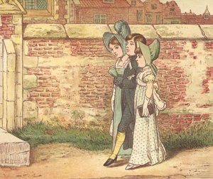 Kerkgaande mensen door Henry Hetherington Emmerson