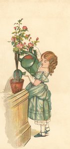 De Prinses Tuinieren (kleur litho) door Henry Hetherington Emmerson