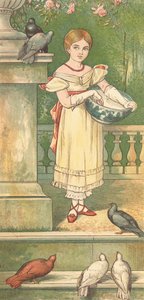 De prinses en haar duiven